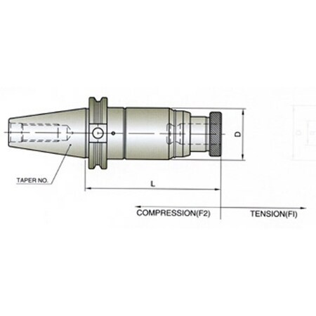 Yg-1 Tool V40 Tens./Comp. Tap Holder No 2 JK049